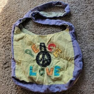 Hobo Bag Peace Love